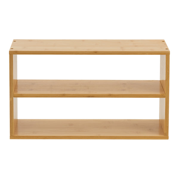 Fali polc Gol 50x15x30 cm bambusz [en.casa]