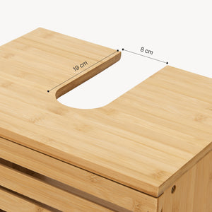 Bambusz mosdó alatti szekrény Iveland 60x40x30cm [en.casa]