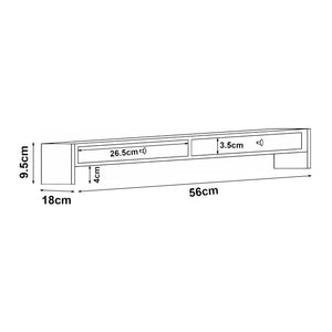 Monitorállvány Hallstahammar 56x18x9,5 cm bambusz [en.casa]