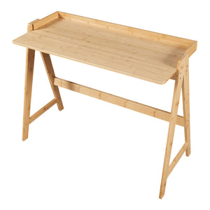 Bambusz íróasztal Härryda 107x47x81cm natúr [en.casa]