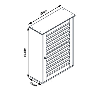 Fürdőszobai faliszekrény Järfälla 55x37x16 cm bambusz [en.casa]