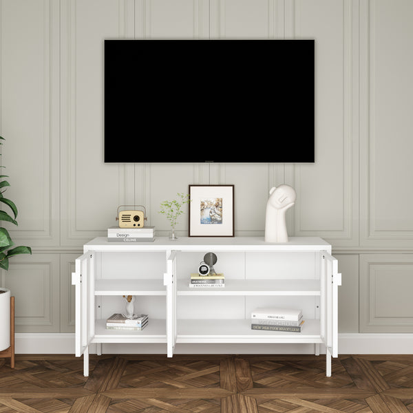 TV-szekrény Castelli 114 x 40 x 60 cm acél [en.casa]