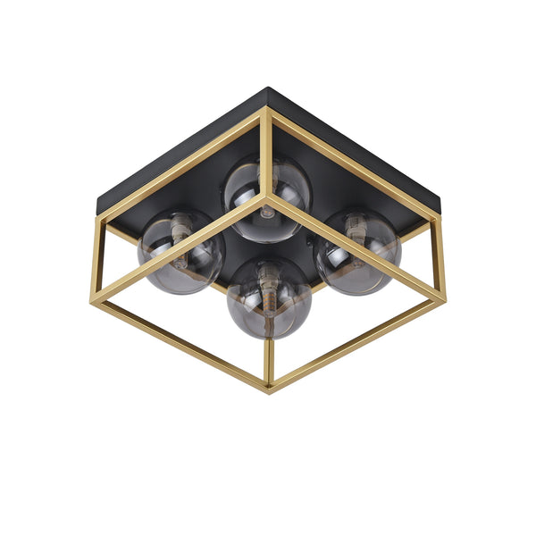 Mennyezeti lámpa Widnes fekete / aranyszínű [lux.pro]