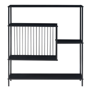 Konzolasztal Beesel 65,5x60x20 cm fekete [en.casa]