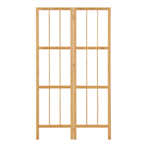 Előszoba sarokpanel Hyllestad 165,5x92x8cm bambusz [en.casa]