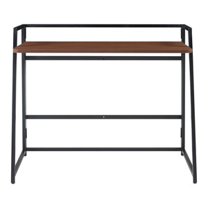 Összecsukható íróasztal Ringerike 104,5x53x85,5cm fekete/dió [en.casa]