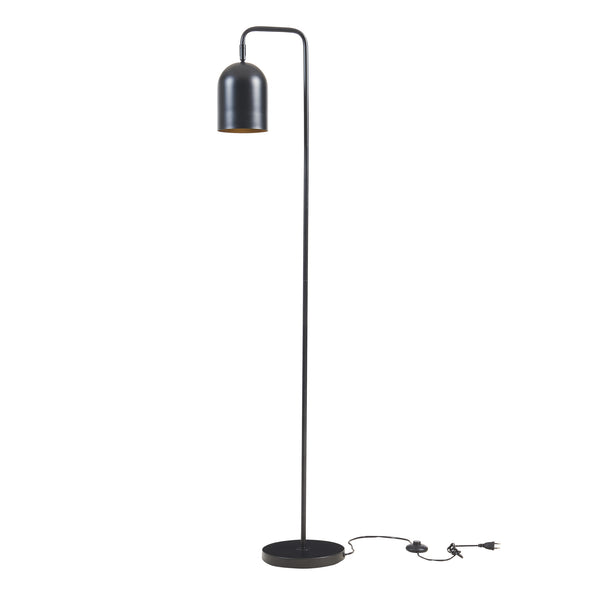 Állólámpa Barnard fém 159 cm fekete [lux.pro]