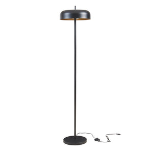 Állólámpa Barton 2 foglalatú fém 159 cm fekete [lux.pro]