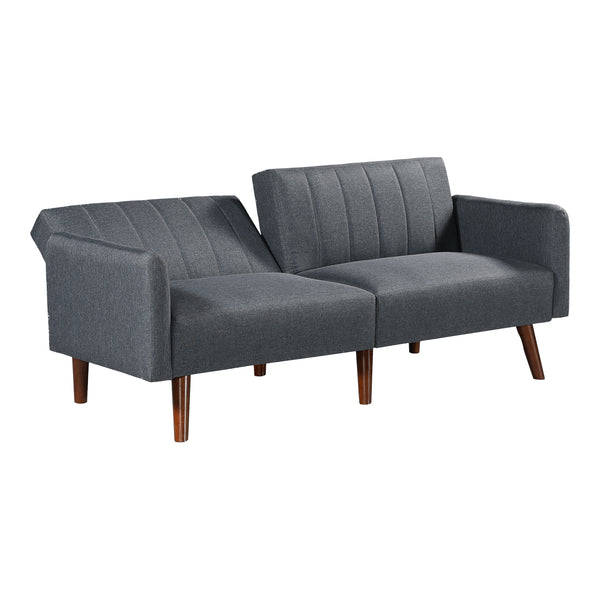 Kanapéágy Malå ágyfunkcióval 175x70x72 cm szürke [en.casa]