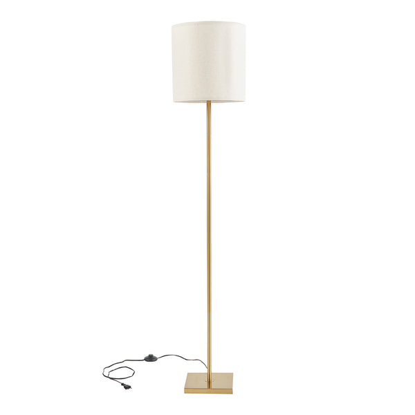Állólámpa Fildholm 157cm sárgaréz színű/len hatású [lux.pro]
