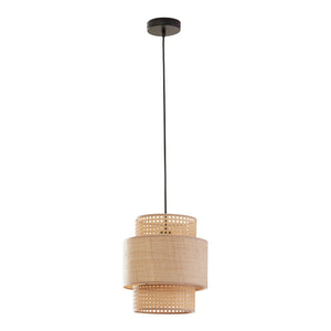 Függőlámpa Biggar rattan hatás/fonott minta [lux.pro]