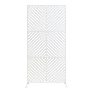 Térelválasztó Kekan acél 200x100x50 cm fehér [casa.pro]