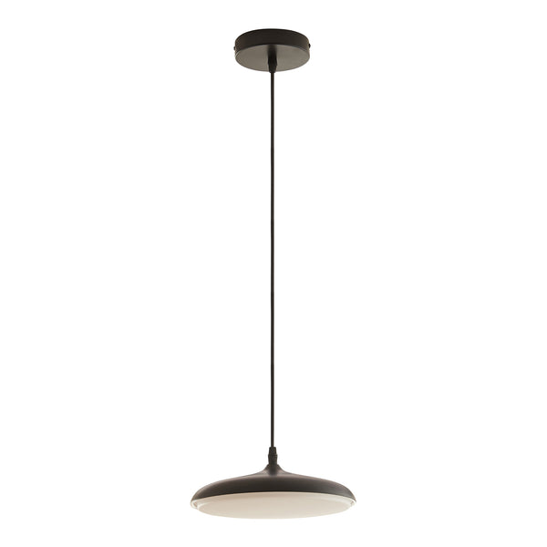 Függőlámpa Oupilu beépített LED fém 120x25x25 cm fekete/fehér [lux.pro]
