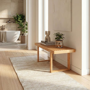 Pad Aarela 91x41x38 cm bambusz [en.casa]