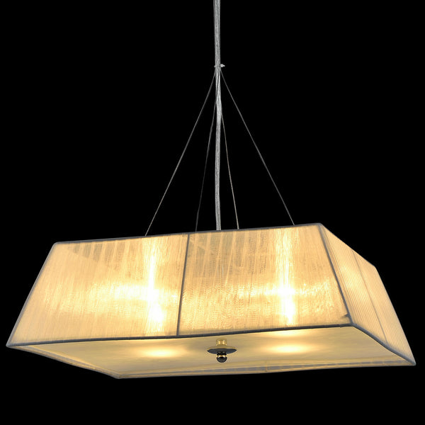 [lux.pro] Függőlámpa Sphera csillár szövet 13 x Ø 45 cm mennyezeti lámpa fehér