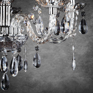 Függőlámpa csillár Elegance króm design lámpa 5xE14 lux.pro