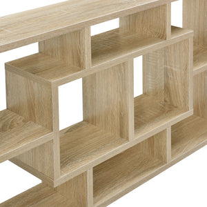 [en.casa]® Design fali polc 8 tárolófelülettel - 85 x 47,5 x 16 cm faszín