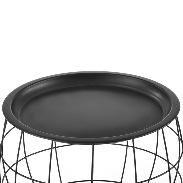 Dohányzóasztal ABCF-1505 szett 3 db különböző méretekben levehető fedéllel [en.casa]