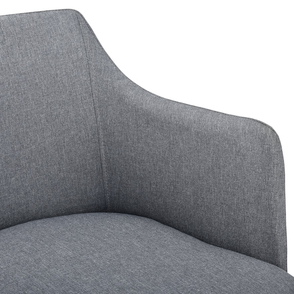 Fotel ABCS-3501 kárpitozott textil sötétszürke [en.casa]