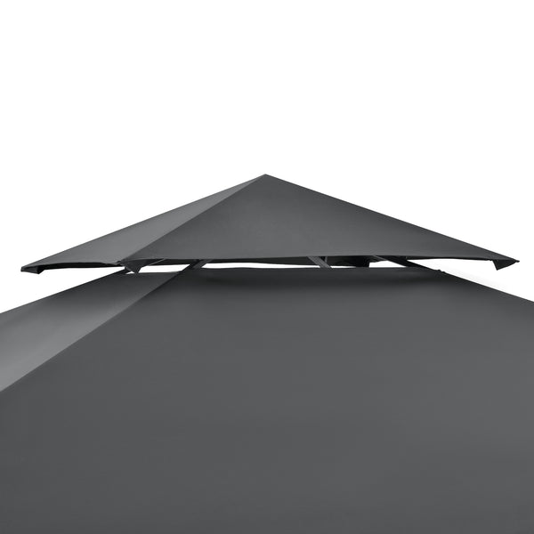 Grillpavilon Parga BBQ 250 x 241 x 151 cm sötétszürke [en.casa]