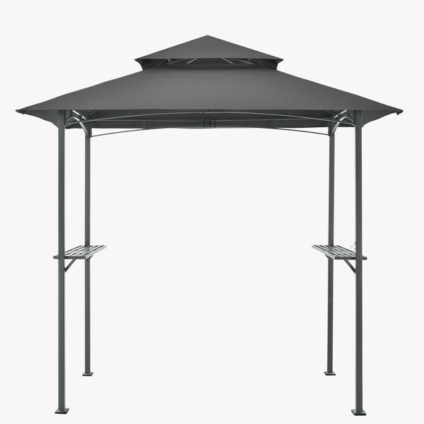 Grillpavilon Parga BBQ 250 x 241 x 151 cm sötétszürke [en.casa]