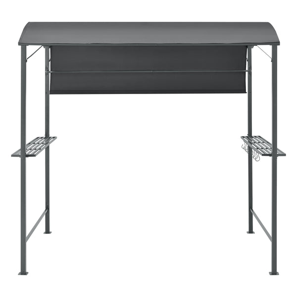 Grillpavilon Pyrgos BBQ 215 x 220 x 140 cm sötétszürke [en.casa]