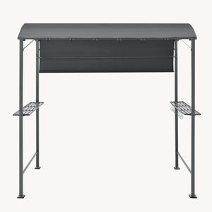 Grillpavilon Pyrgos BBQ 215 x 220 x 140 cm sötétszürke [en.casa]