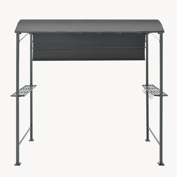 Grillpavilon Pyrgos BBQ 215 x 220 x 140 cm sötétszürke [en.casa]