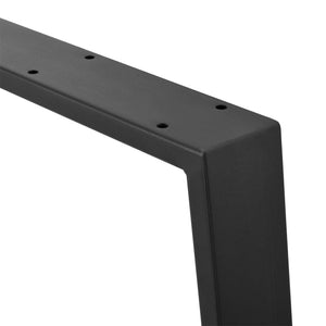 Asztalláb ACTL-3804 acél 2 darabos szett  55 - 70 x 72 cm  fekete  [en.casa] 