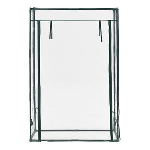 Terzigno fóliasátor paradicsomtermesztéshez 100x50x150 cm acél/PVC-fólia áttetsző [en.casa]