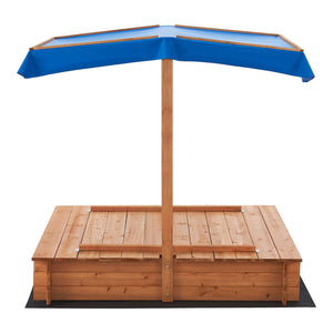 Homokozó Kellenhusen 120 x 120 x 120 cm jegenyefenyő [en.casa]