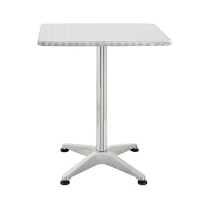 Bár- és bisztróasztal Järpen négyszögletes 75 cm / 115 cm ezüst [en.casa]