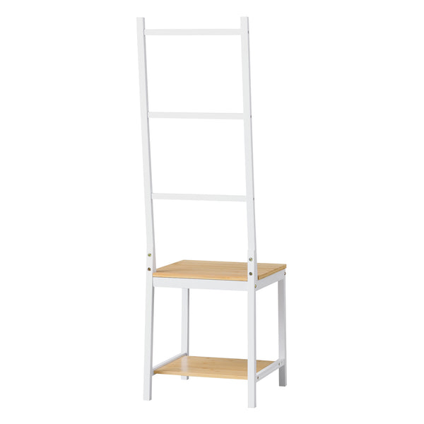 Szobainas Juuka 133 x 40 x 42 cm bambusz fehér/natúr [en.casa] 