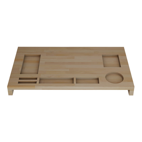 Monitorállvány Ringsted 5x54x30 cm bükk [en.casa]