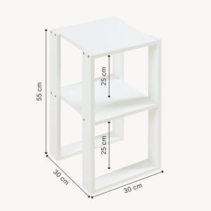 Kisasztal Thyholm 55x30x30 cm fehér [en.casa]
