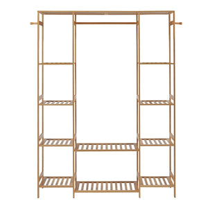Ruhatartó állvány Ilomantsi Bambus [en.casa]