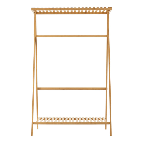 Ruhatartó állvány Horten bambusz [en.casa]