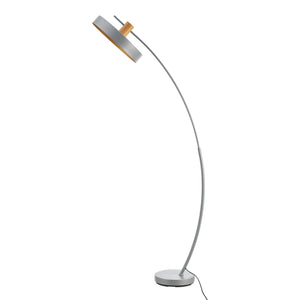 Ívelt állólámpa Stafford 159cm szürke [lux.pro] 