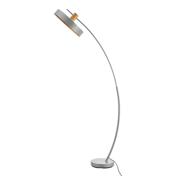 Ívelt állólámpa Stafford 159cm szürke [lux.pro] 