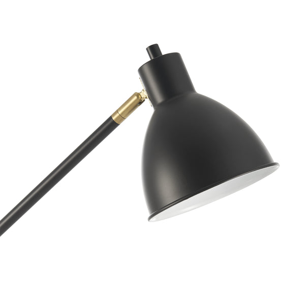 Állólámpa Stockport 139cm fekete/arany [lux.pro]