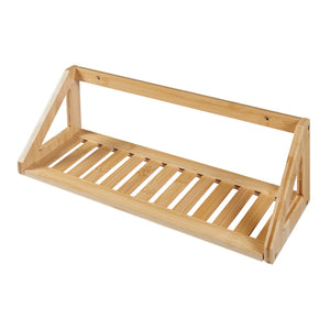 Fali polc 2 db-os szettben Gjerdrum 43x15x15cm bambusz [en.casa]