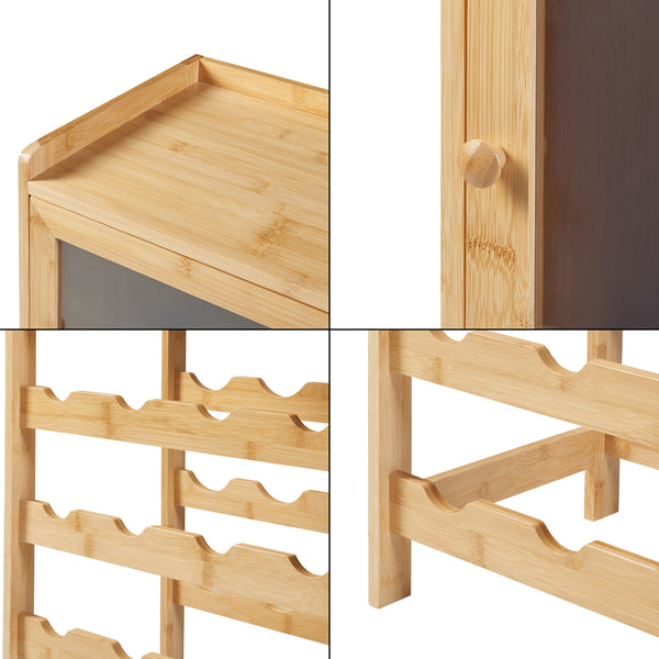 Bortartó állvány Gjerstad 100x47x28cm bambusz [en.casa]