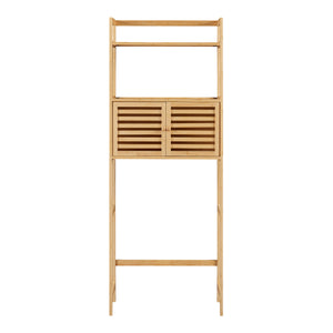 Bambusz polc szekrénnyel WC fölé Haugesund 158x60x26 cm [en.casa]