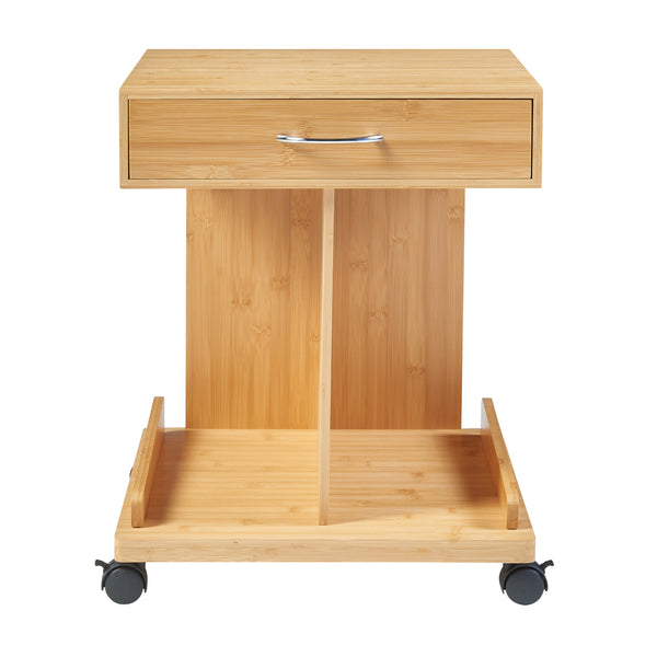 Gurulós kisasztal Jokkmokk 56,5x43x43 cm bambusz [en.casa]