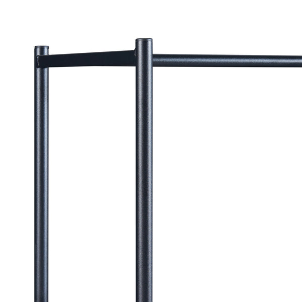 Ruhatartó állvány Bø 150x100x34cm fekete [en.casa]