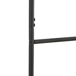 Törölközőtartó létra Bodø acél 176x38 cm fekete [en.casa]