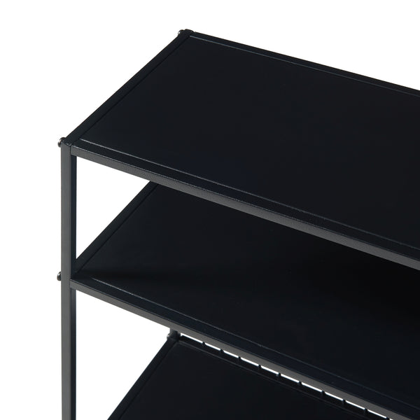 Konzolasztal Beesel 65,5x60x20 cm fekete [en.casa]
