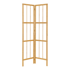 Előszoba sarokpanel Hyllestad 165,5x92x8cm bambusz [en.casa]