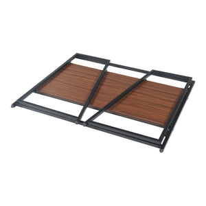 Összecsukható íróasztal Ringerike 104,5x53x85,5cm fekete/dió [en.casa]