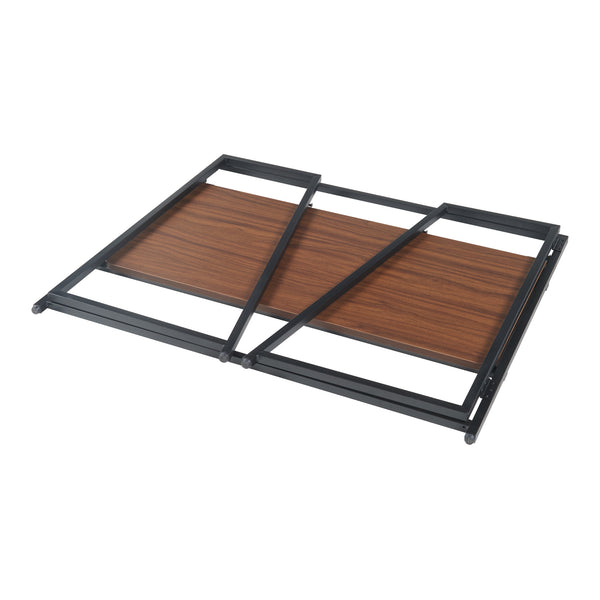 Összecsukható íróasztal Ringerike 104,5x53x85,5cm fekete/dió [en.casa]